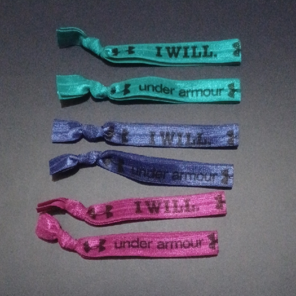 Under Armour Teal, Blue, and Pink Hair Ties / Free with Purchase